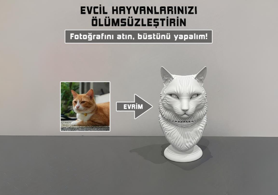 Kişiselleştirilebilir Evcil Hayvan Figürü